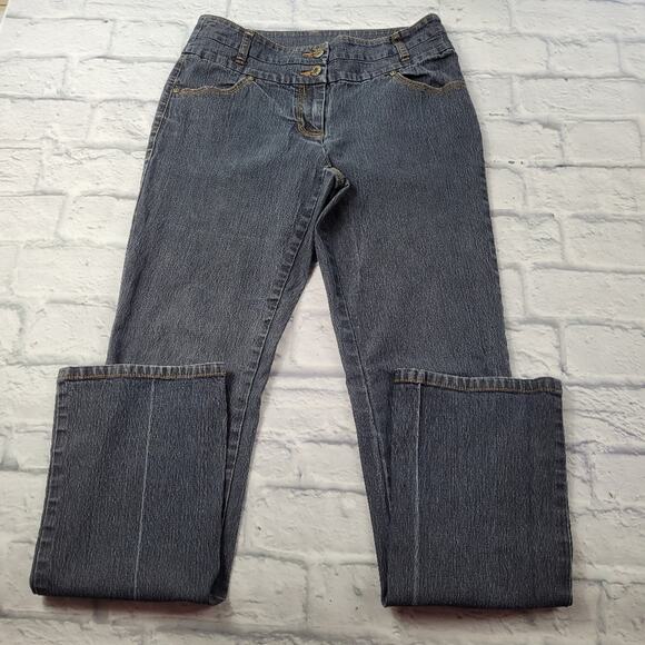 Bisou Bisou Straight Leg Jeans size 6 - Picture 3 of 15